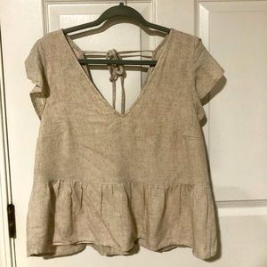 Abercrombie and Fitch linen top
